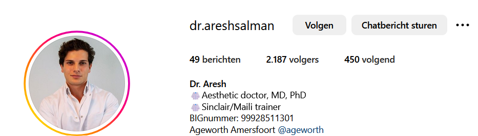 Instagram Dr. Aresh