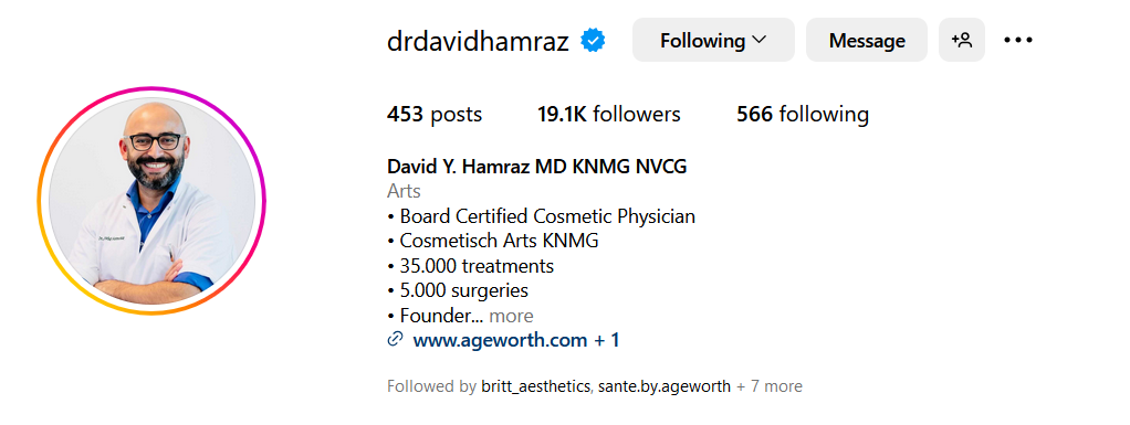 Instagram Dr. Hamraz