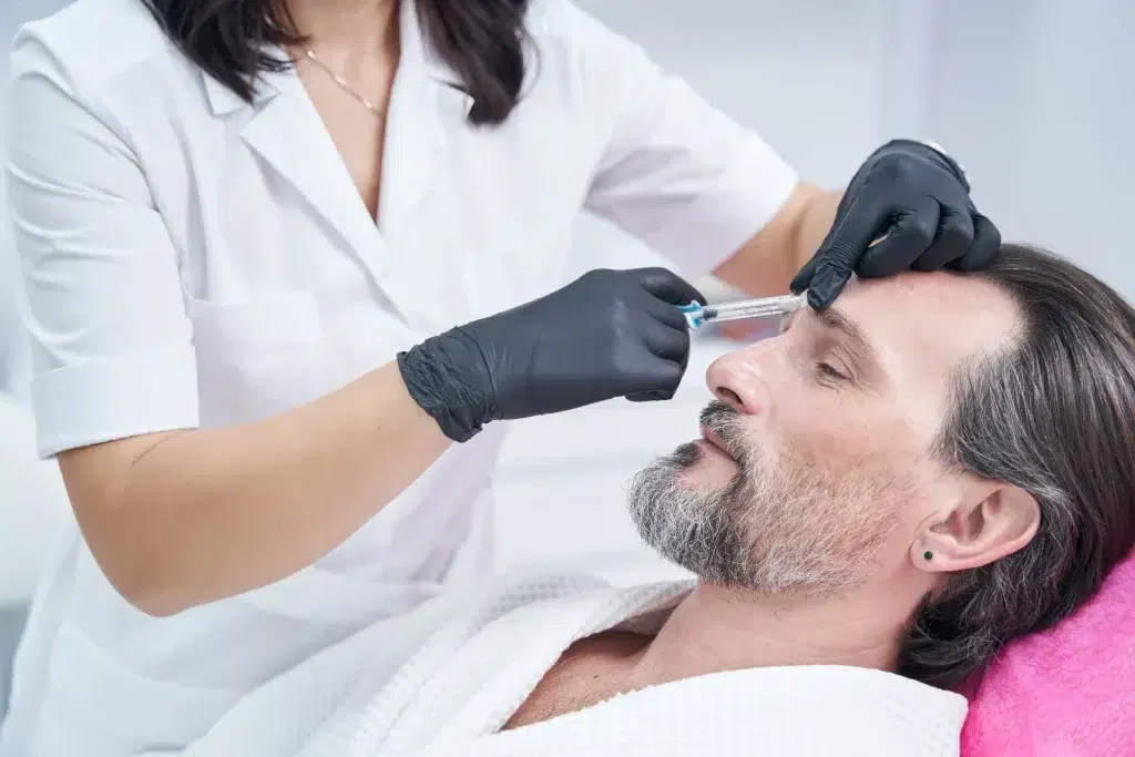 Botox man fronsrimpel behandeling